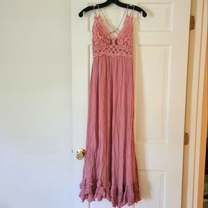 Free People One Adella Maxi Slip XS